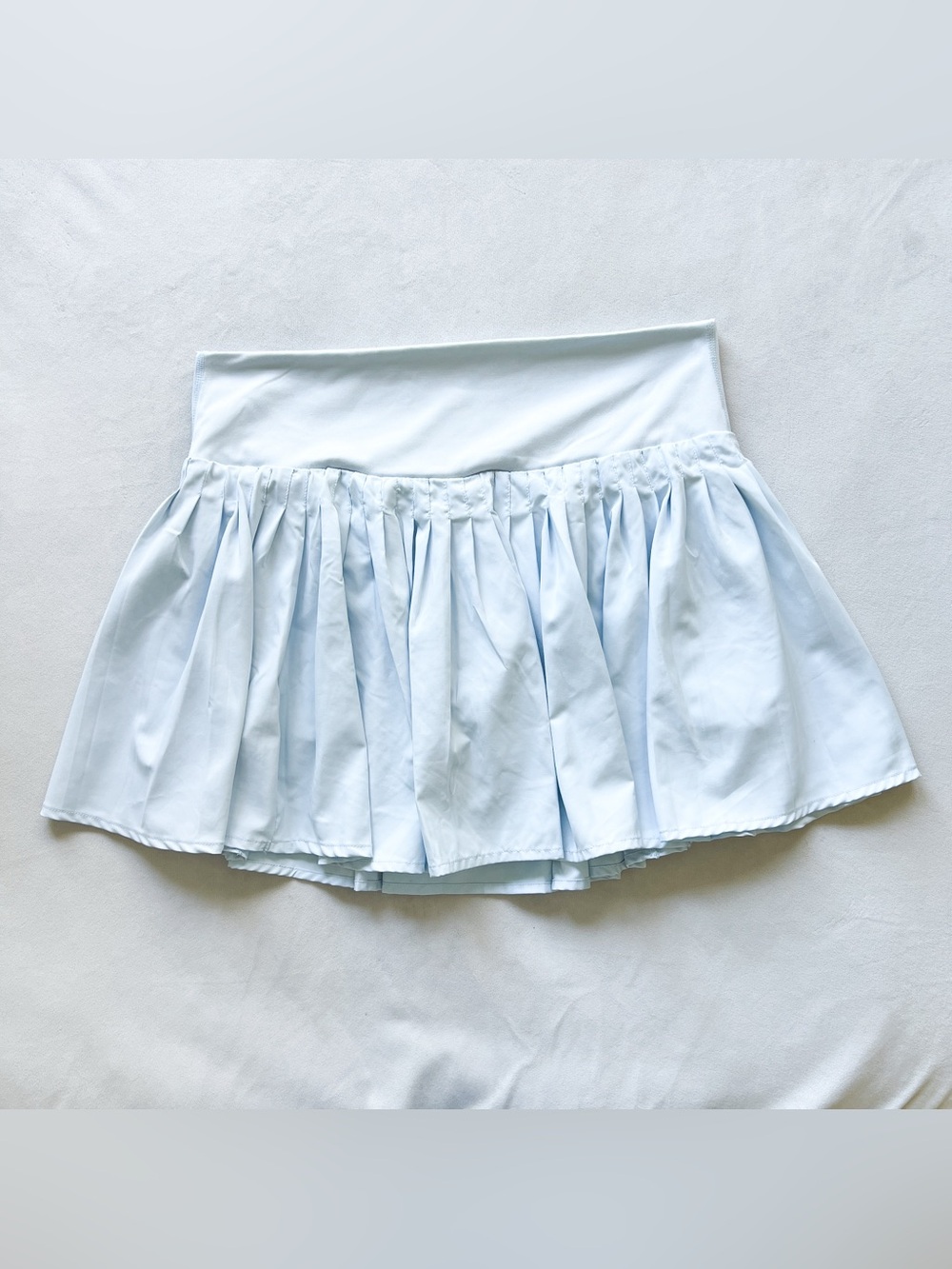 all in motion Light Blue Gathered Athletic Mini Skirt Skort - Large